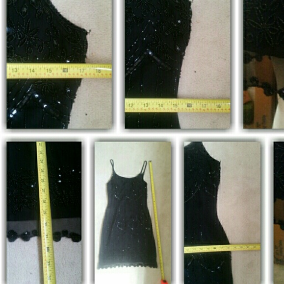 Papell Boutique Black Cocktail Dress - Picture 5 of 8